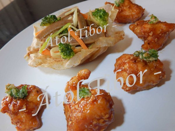 Bundázott csirkecomb